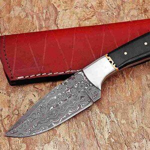 Damascus Steel Kitchen Knife Set Rain Drop Pattern Micarta Wood Handle NEW